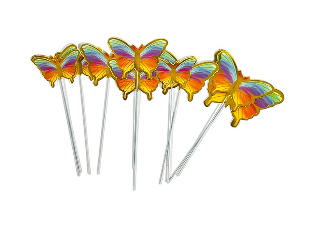 10 Pack Butterfly Cake Toppers | The Base Warehouse