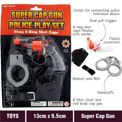Super Cap Gun Police Play Set - The Base Warehouse