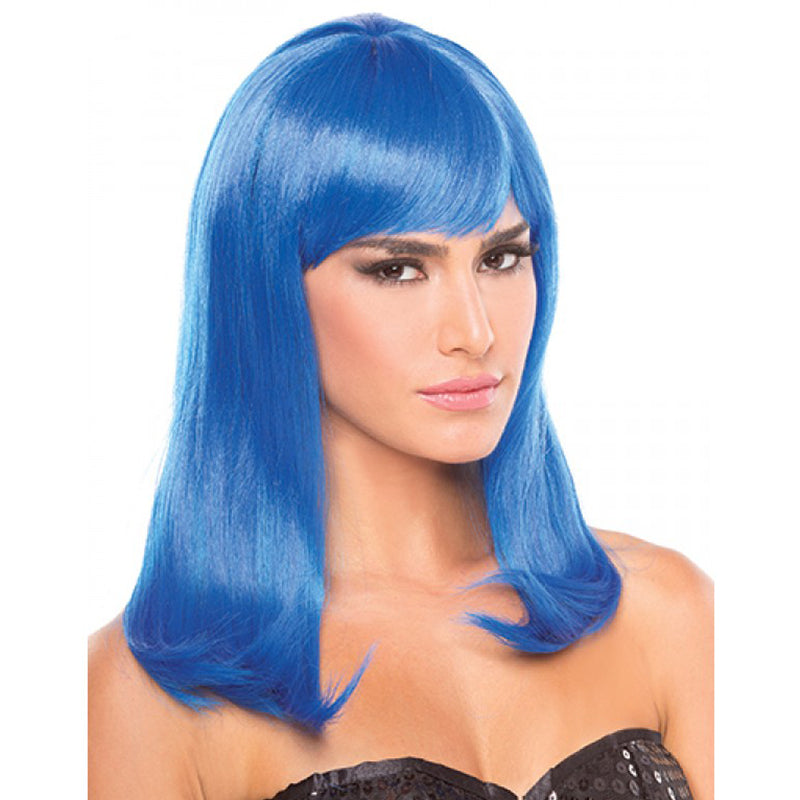 Blue Long Wig