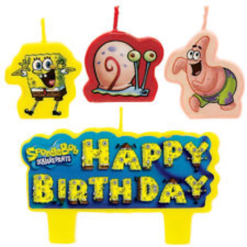 Spongebob Birthday Candle Set