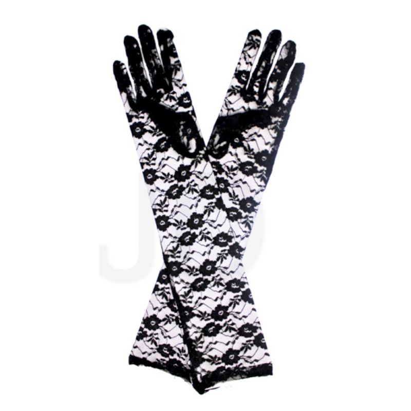Black Lace Long Glove