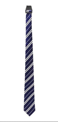 Long Blue Tie with Stripe - The Base Warehouse