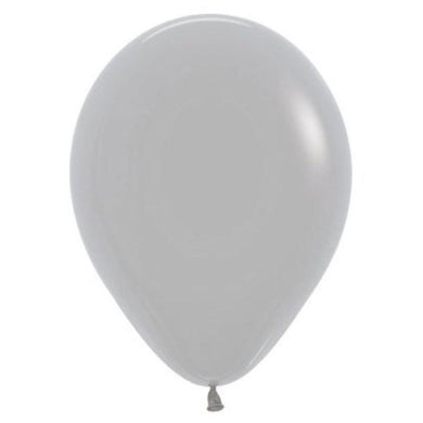 50 Pack Fashion Grey Latex Balloons - 12cm - The Base Warehouse