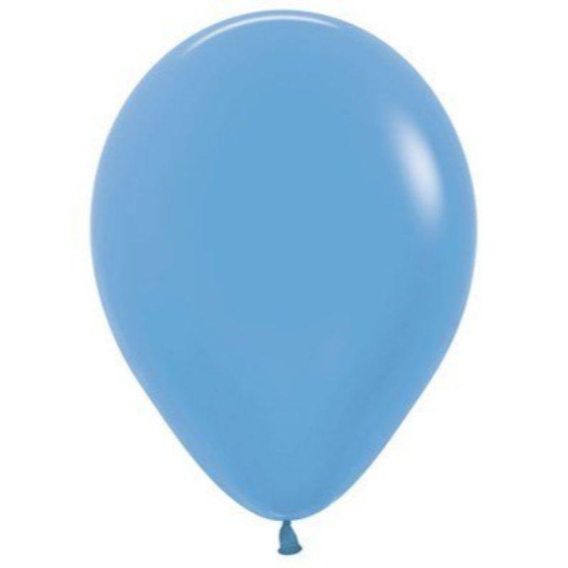 25 Pack Neon Blue Latex Balloons - 30cm - The Base Warehouse