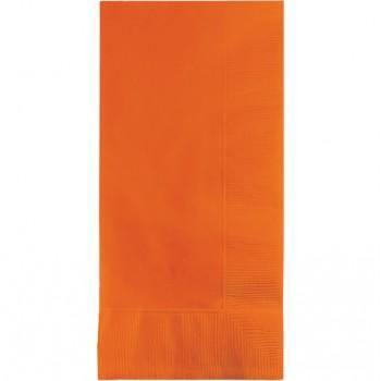 50 Pack Sunkissed Orange Dinner Napkins - 40cm x 40cm - The Base Warehouse