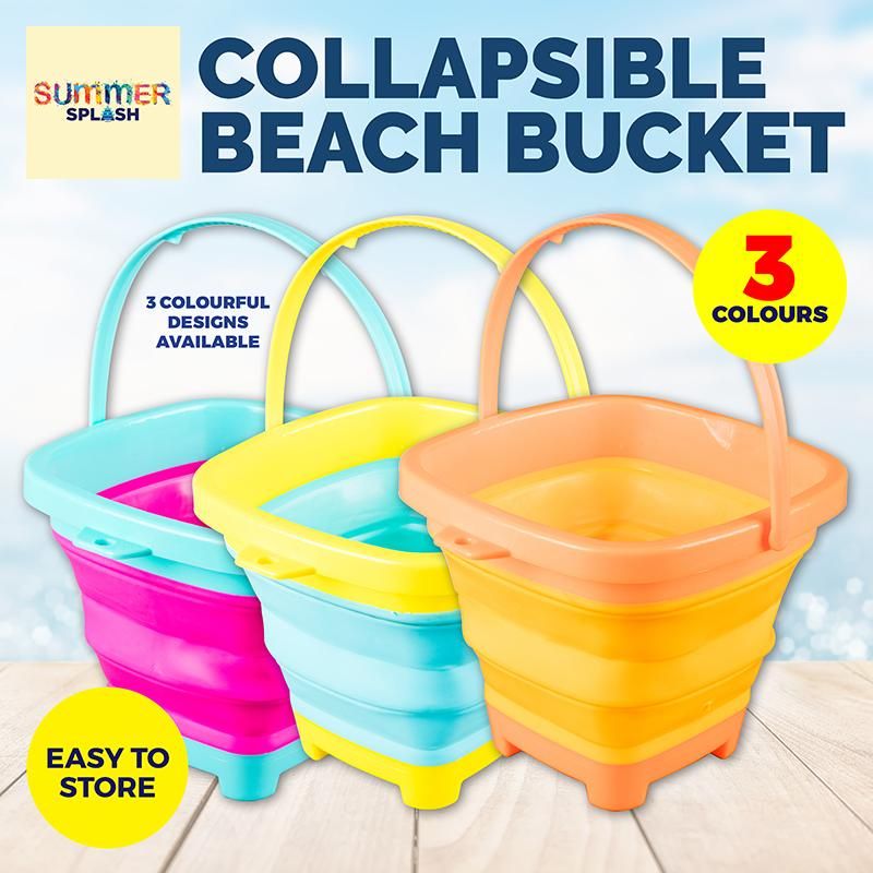 Collapsible Beach Bucket - 20.5cm