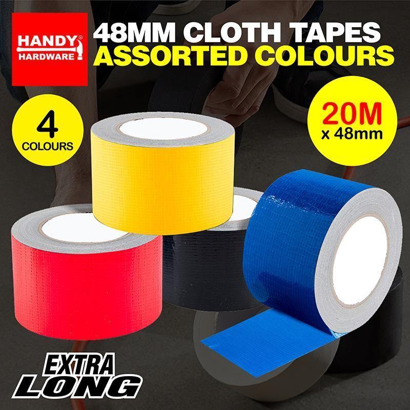 Coloured Cloth Tape - 48mm x 20m - The Base Warehouse