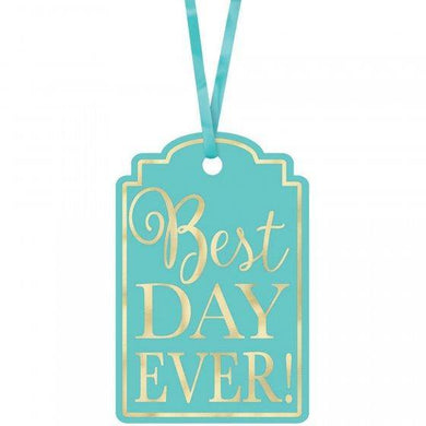 25 Pack Robins Egg Blue Best Day Ever Tags - The Base Warehouse