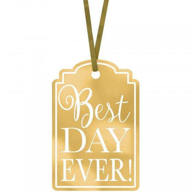 25 Pack Gold Best Day Ever Tags - The Base Warehouse