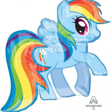 My Little Pony Rainbow Dash Foil Balloon - 71cm x 68cm - The Base Warehouse