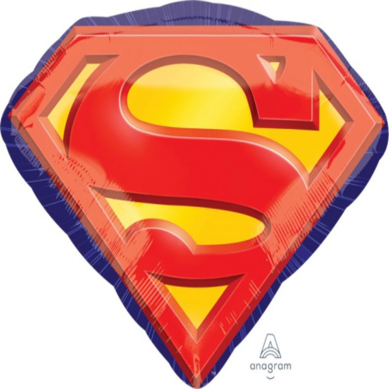 SuperShape XL Superman Emblem Foil Balloon - 66cm x 50cm