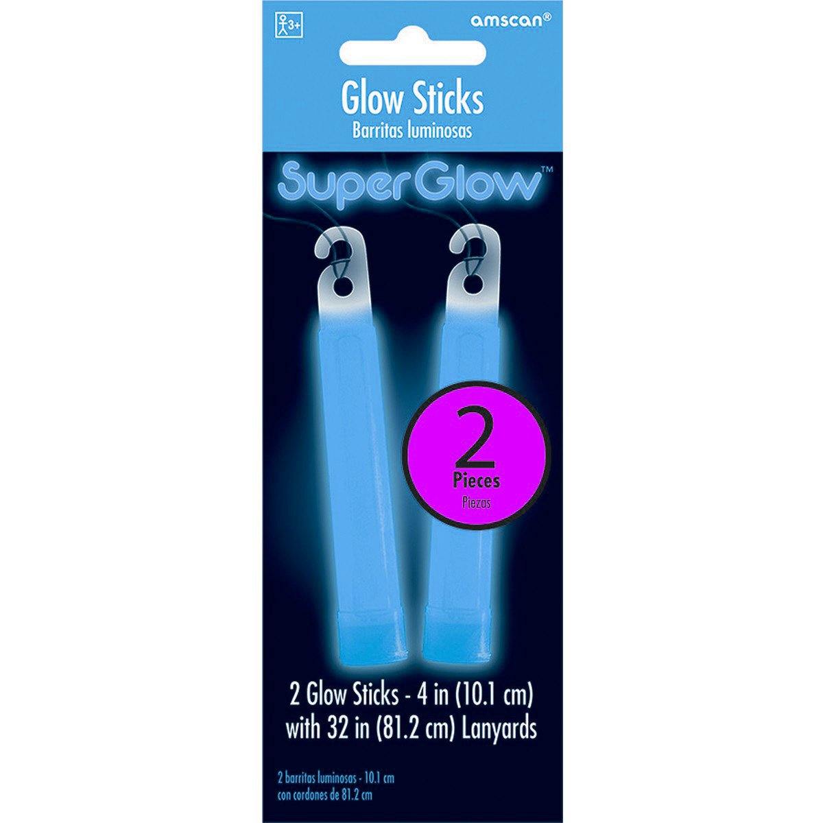 2 Pack Blue Glow Sticks - 10cm - The Base Warehouse