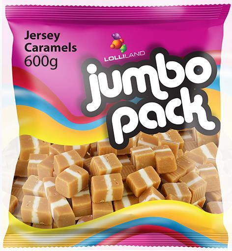 Jumbo Pack Jersey Caramels - 600g - The Base Warehouse