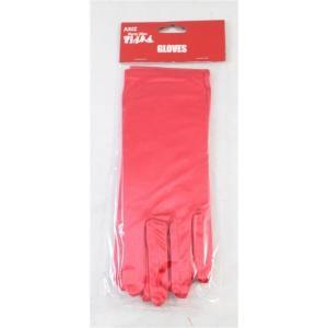 Red Satin Gloves - 22cm - The Base Warehouse