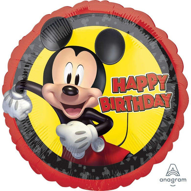Mickey Mouse Forever HBD Round Foil Balloon - 45cm - The Base Warehouse