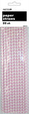Load image into Gallery viewer, 20 Pack Lovely Pink Chevron Paper Straws - The Base Warehouse
