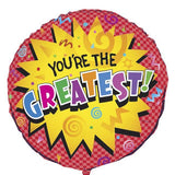 Load image into Gallery viewer, Youre The Greatest Round Foil Balloon - 45cm - The Base Warehouse
