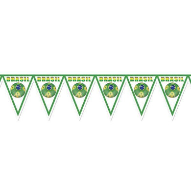 Soccer Banner All Weather Brazil - 28cm x 2.24m - The Base Warehouse