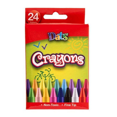 24 Pack Coloured Crayon - The Base Warehouse