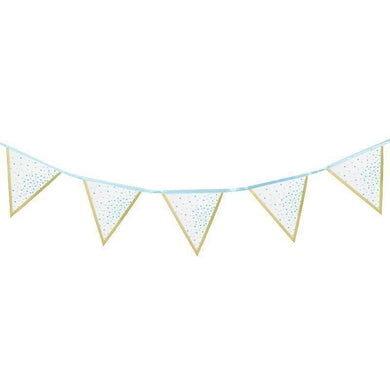 Baby Blue Flag Bunting - 3m - The Base Warehouse