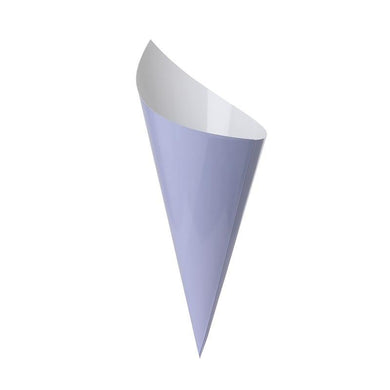 10 Pack Pastel Lilac Paper Snack Cone - The Base Warehouse