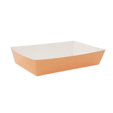 10 Pack Peach Lunch Tray - The Base Warehouse