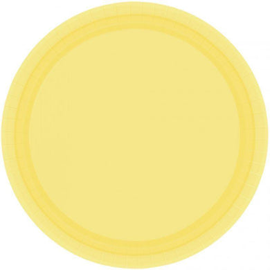 20 Pack Yellow Sunshine Paper Plates - 17cm - The Base Warehouse
