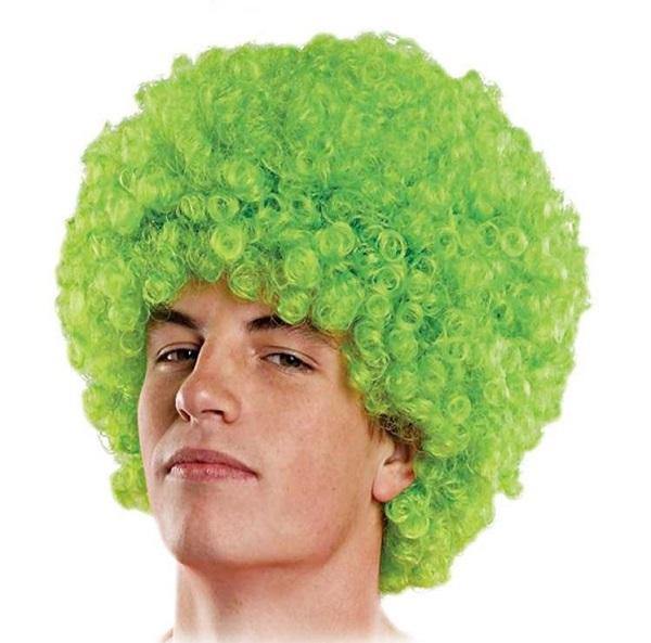 Adults Green Afro Wig - The Base Warehouse