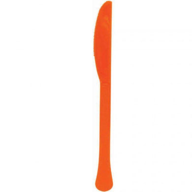 20 Pack Heavy Weight Orange Knives - The Base Warehouse