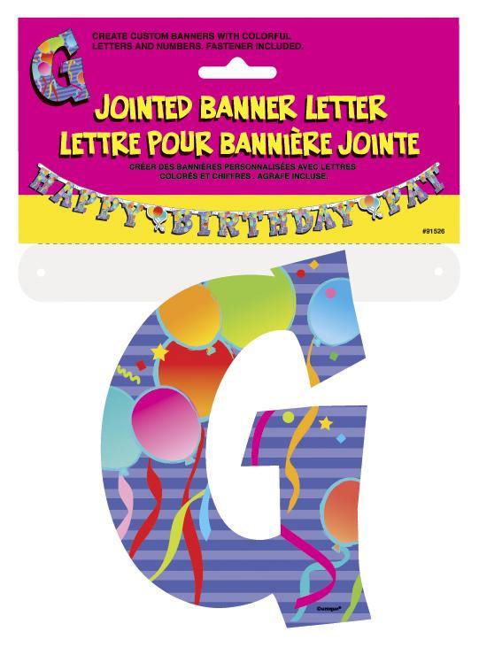Jointed Banner Letter G - The Base Warehouse