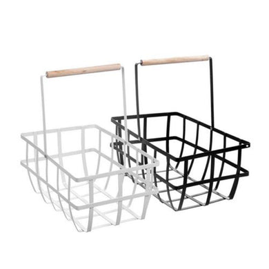 Toska Metal Caddy Basket - 36cm x 22cm x 16cm - The Base Warehouse