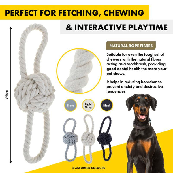 Toy Store Rope Large Double Loop Rope Toy - 34cm x9.4cm | The Base Warehouse