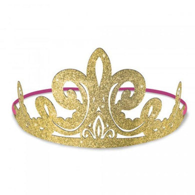 8 Pack Disney Princess Once Upon A Time Glittered Cardboard Tiara - 9cm x 15cm - The Base Warehouse