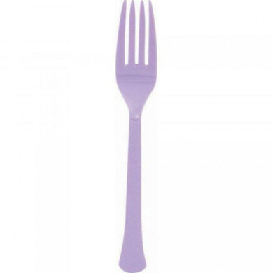 20 Pack Lavender Heavy Weight Forks - The Base Warehouse