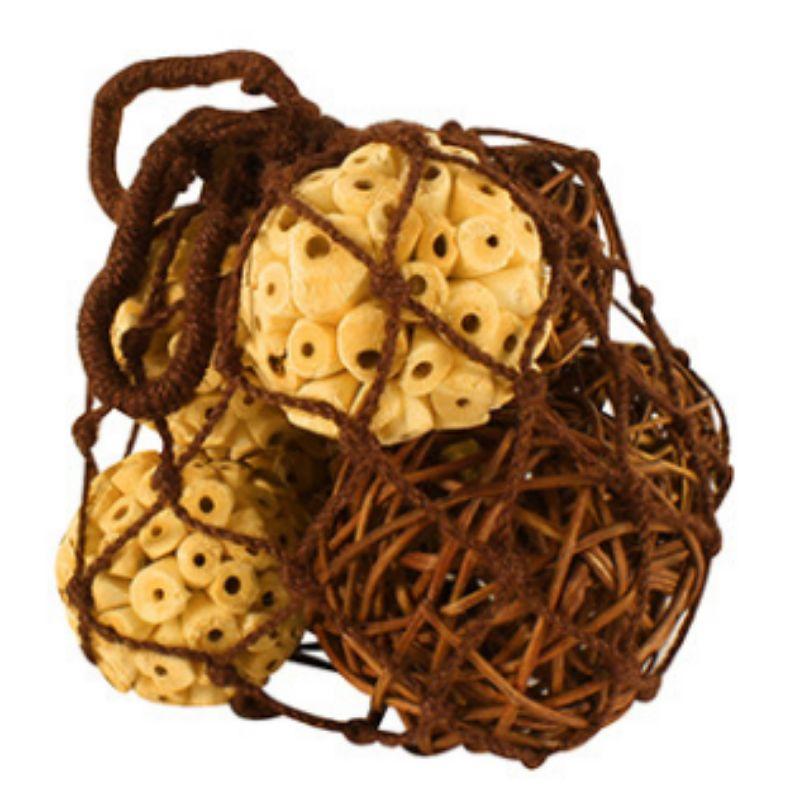 Jute Rope Mixed Coco Balls - 38cm | The Base Warehouse