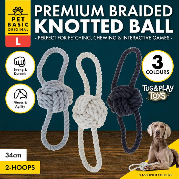Large Double Loop Rope Toy - 34cm x9.4cm | The Base Warehouse