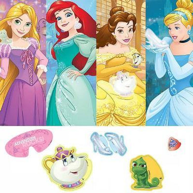 Princess Dream Big Party Game - 1 x Poster - 8 x Stickers - 1 x Paper Blindfold - The Base Warehouse