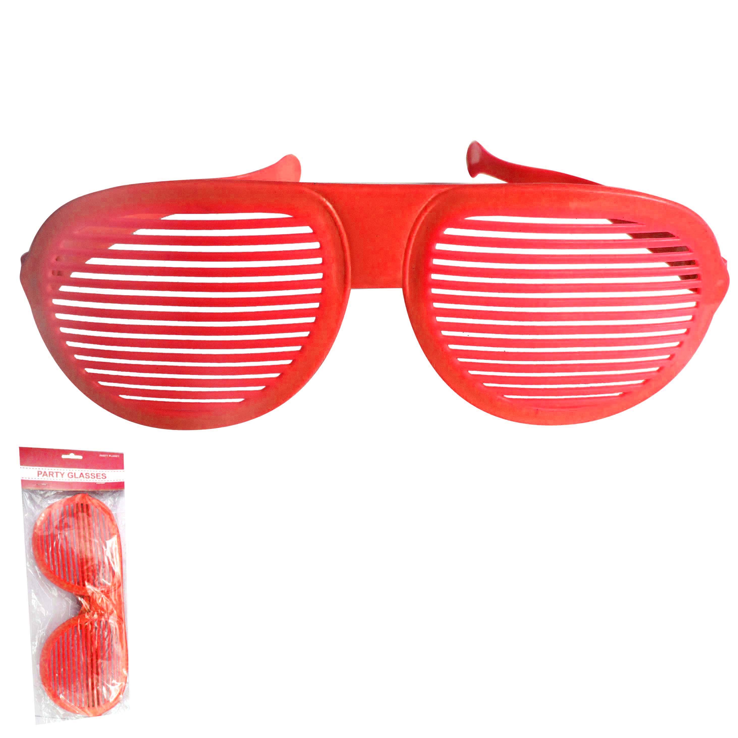 Red Jumbo Shutter Glasses - The Base Warehouse