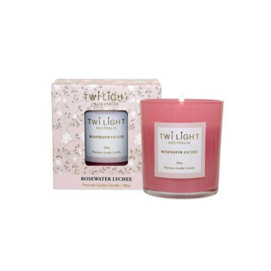 Rosewater Lychee Candle Jar - 9cm x 10cm - The Base Warehouse