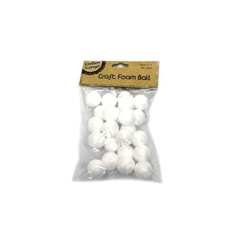 24 Pack Foam Balls - 2.5cm - The Base Warehouse