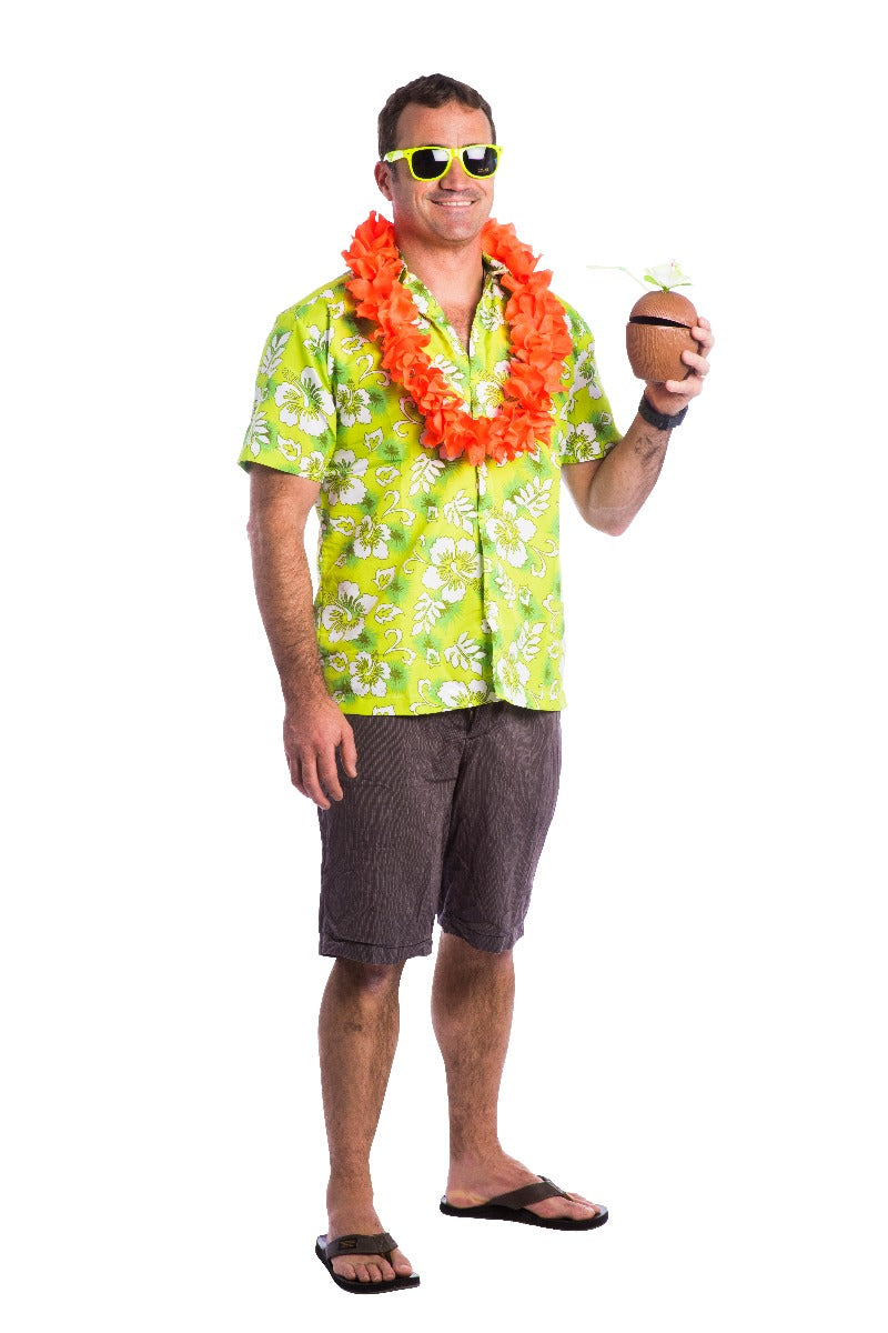 Mens Green Hawaiian Shirt