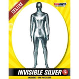 Load image into Gallery viewer, Adults Deluxe Silver Invisible Cotume - The Base Warehouse
