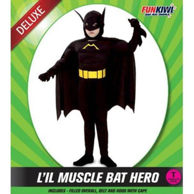 Toddlers Deluxe Muscle Bat Hero Costume - The Base Warehouse