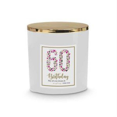 60th Heart Candle - 9cm x 8cm - The Base Warehouse