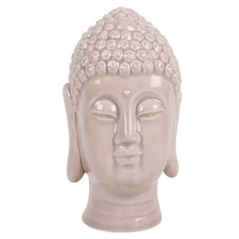 Soft Pink Buddha Head - 18cm x 12cm x 11cm
