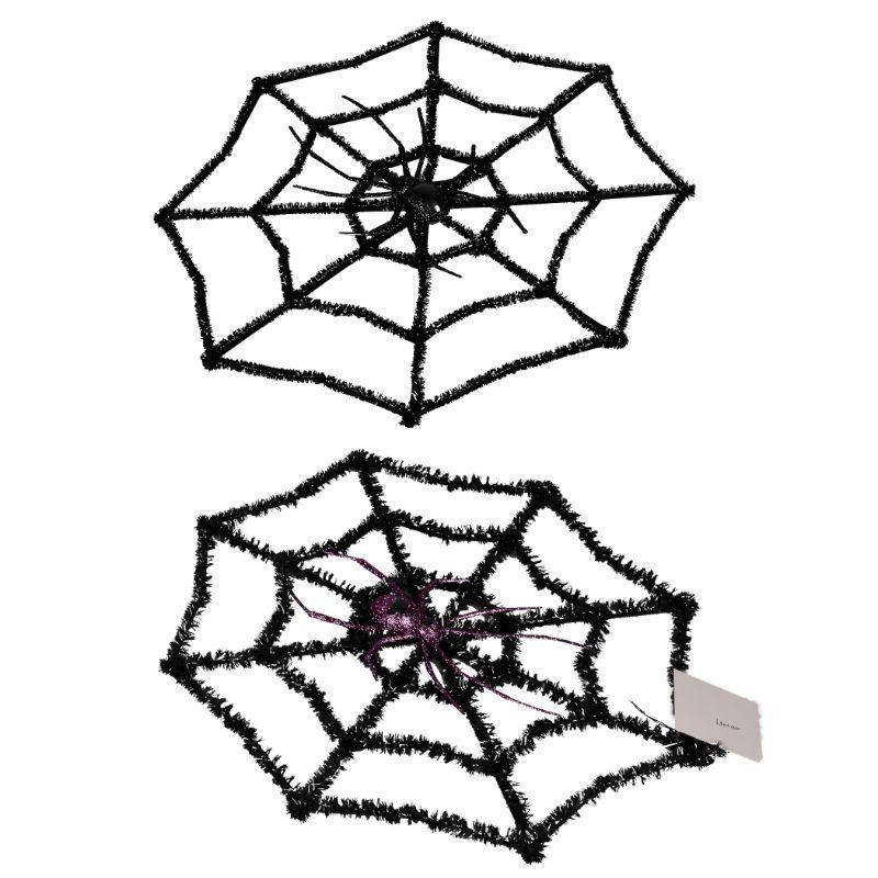 Spider Web w/Spider 42x42cm - The Base Warehouse