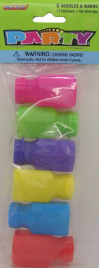 3 Pack Assorted Colours Bubble & Wand Tubes - The Base Warehouse