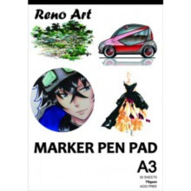 A3 70gsm Marker Pen Pad - 50 Sheets - The Base Warehouse