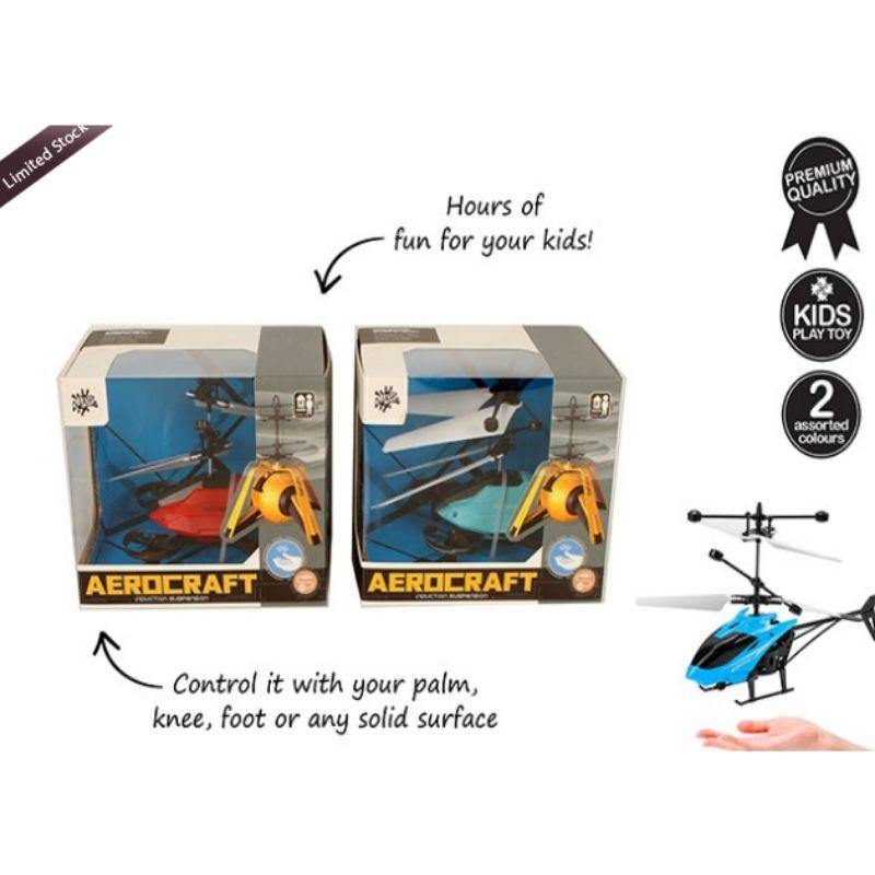 Dron Style Aerocraft with Remote Control - 12cm x 10cm - The Base Warehouse