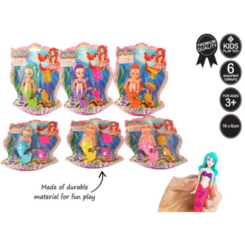 Mermaid Doll with Accessories - 16.6cm - The Base Warehouse